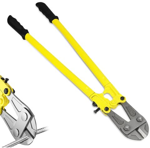 Bolzenschneider 350mm: 14 Bolzenschere Kettenschneider, Bolzenschneider zum Schneiden von Zaun, Stahldraht, Kette, Metallstangen, Schlössern, mit Rutschfesten Griffen, aus Chrom-Vanadium-Stahl