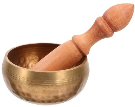 Ciieeo tazón de fuente de nepal cuenco de música de buda tazón de cuenco budista cuenco de buda cuenco Tazón de golpeteo manual Cuenco de De madera