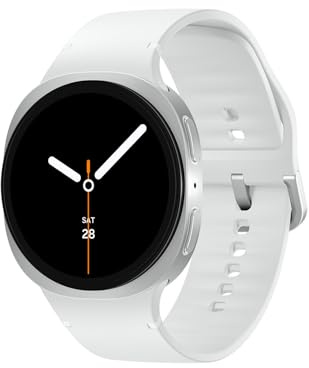 Samsung Galaxy Watch8 Smartwatch mit Galaxy AI, Fitness-Uhr und Fitness-Tracker, Sport Band, Wellness- und Schlaf-Coaching, 40 mm, Bluetooth, Silver, 3 Jahre Herstellergarantie