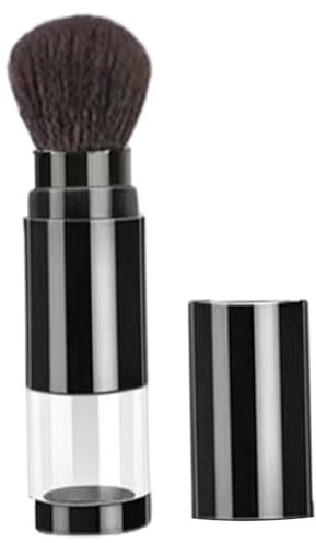 Pinceau à poudre rechargeable pinceau de maquillage rétractable à poudre de voyage 3, 9 pouces avec flacons libre rechargeables outil beauté réutilisable pour mettre en valeur