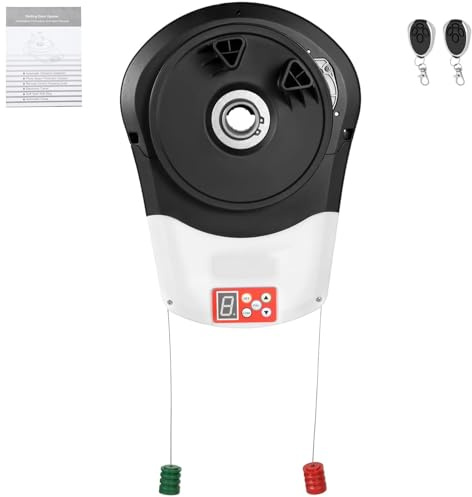 Apriporta Automatico Per Serranda Avvolgibile, Apriporta Per Porta Da Garage Avvolgibile Con Due Telecomandi, Forza Di Trazione 800 N, Silenzioso, Facile Da Usare, Adatto Per Garage/Magazzini