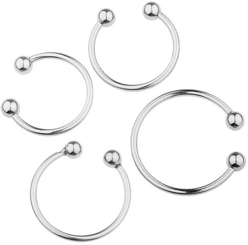 Anillos para Pene 4 Piezas, Anillo pene de Acero inoxidable, Anillo para el glande Juguetes Sexuales Sex Toys, Cock Ring que Mejora el Placer