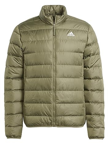 adidas Herren Essentials Light Down Jacket, olive strata, S