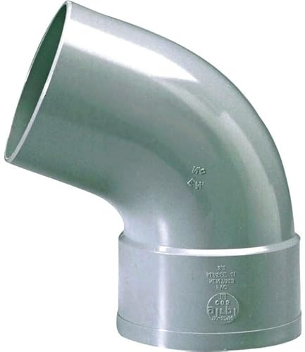 Raccord PVC gris coudé 67 degrés30 - Diamètre 80 mm - Simple emboîture - Girpi