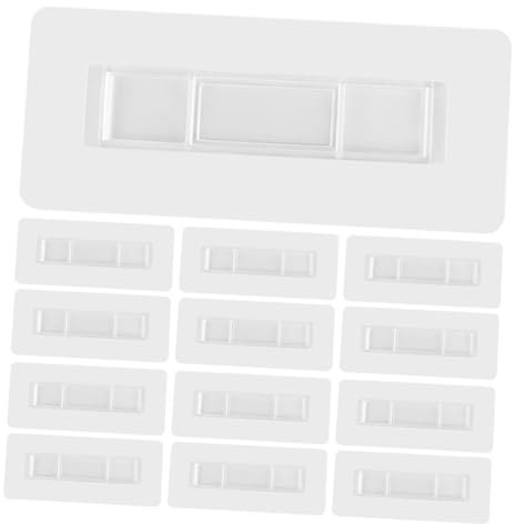 Zerodeko 20stücke Duschregal Klebehaken Transparent Klebe Haken Küche Regal Klebrige Haken Für Glatte Oberflächen Fliesen