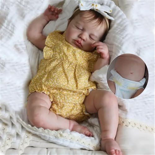 Zero Pam Bebe Reborn Silicona Cuerpo Completo-50 CM Muñecas Bebe Reborn Niña Realista Bebes Que Parece Real Bebes De Silicona Cuerpo Completo
