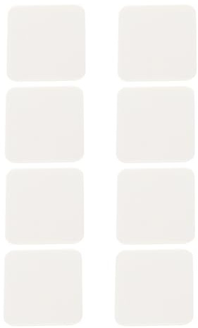 Alnicov 8 Cintas Antideslizantes para alfombras, tapetes, felpudos, Cinta Adhesiva para Uso doméstico, Almohadillas de fijación cuadradas sin Rastro.