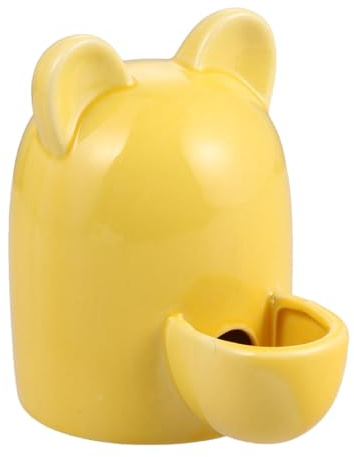 Tofficu Dispensador Automático de Agua para Capacidad 100ml Comedero de Cerámica Orejas de Gato Adecuado para Conejos y Gatos Pequeños Jaulas de Mascotas
