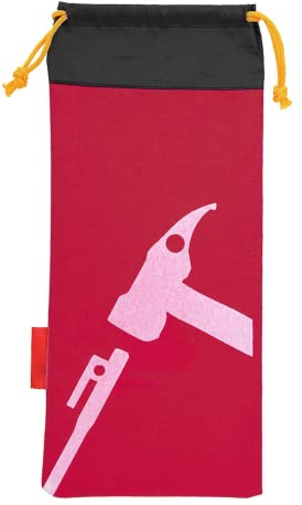 Alomejor Tent Peg Hammer Bag Outdoor Tent Accessories Storage Bag Pack Tent Pegs Nails Hammer Tool Pouch (Red)