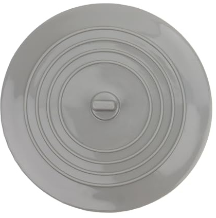 Universell Silikon Stoppare, Ø 15 cm Diameter, för Badkar, Duschar & Köksdiskho, Borttagningsbar Avloppspropps-skydd, För-hindrar Vatten från att tömmas, för Dräneringshål upp till 120 mm, grå