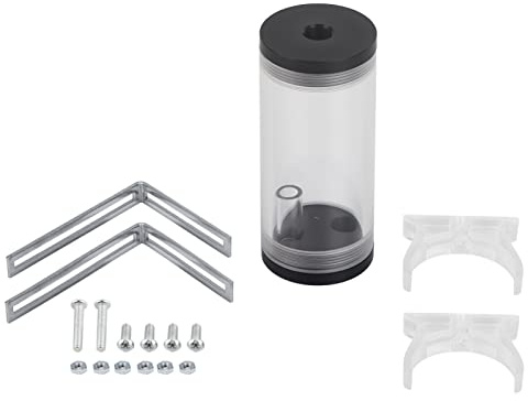 Depósito de enfriamiento, PC Computadora Refrigeración por agua líquida Ra/diator Cilindro acrílico Depósito de agua Tanque Kit, bajo nivel de ruido, Depósito de enfriamiento de agua para computadora