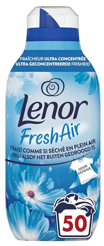 Lenor Fresh Air Adoucissant 50 Lavages, Fraîcheur Matinale - Fraîcheur Ultra Concentrée