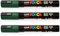 Posca Uni-Ball PC-5M Farbmarker, 1,8 - 2,5 mm, English Green, 3 Stück