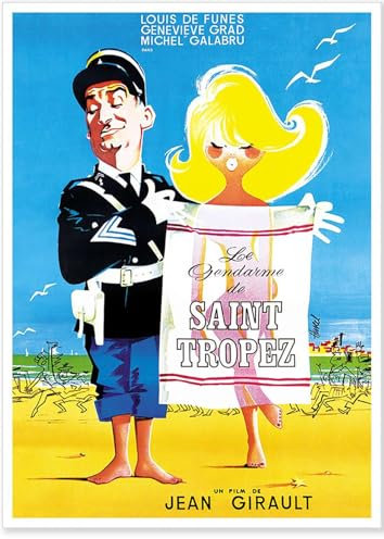 Poster affiche Le gendarme de saint tropez Classic Movie Original Film