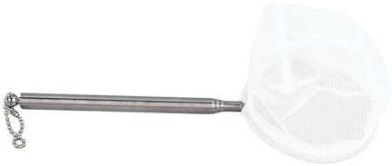 Rete di Mixer Teleskopt Disponibile con un Punto Fine e una Maniglia in Acciaio Inossidabile per la Pulizia e la Pesca del Pesce - Ideale per Acquaristi e Proprietari di Animali