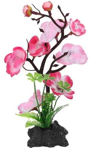 TOGEVAL Adorno de Plástico para Plato de Sushi Decoración Artesanal Japonesa Adorno Decorativo para Mesa Flor Artificial Rosa Reutilizable y Seguro para Presentación de Fiambres