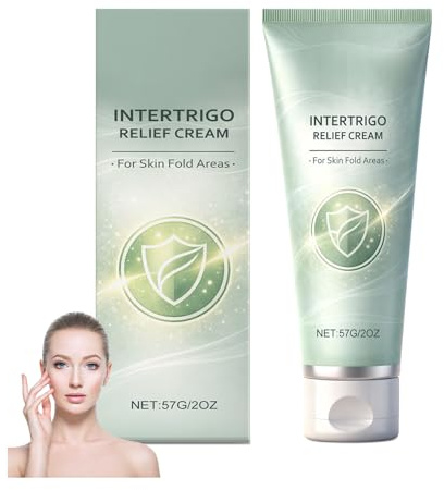 ptoso Intertrigo Cream - Skin Fold Care & Chafing Support Cream with Zinc Oxide & Undecylenic Acid, Intertrigo Barrier Cream Helps Maintain Dryness & Reduce Friction (1pc)