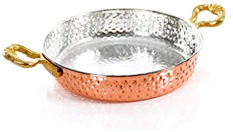 Extra dick, Kupfer Pfannen, handgefertigt, Kupfer Pfanne Omelette Pfanne, Türkisch handgefertigt cookwares XS + S + M + L + XL Größen No:03