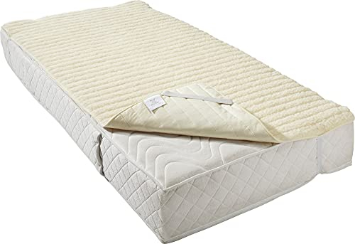 Erwin Müller Matratzenauflage Apolda Sommer/Winter Schurwolle Natur Größe 100x200 cm