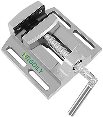 NRGDILY Étau de Perceuse à Colonne 70MM avec Barre de Guidage, 2 Guides, Pince de Banc Professionnelle pour Étau de Banc pour Perceuse,Réglage 4 pouces, ouverture 2,5 pouces