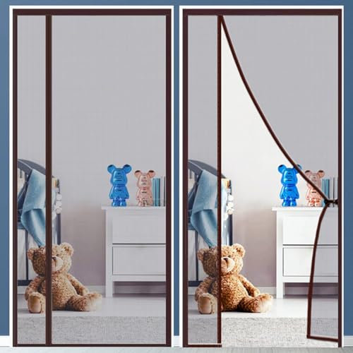 Magnetic Mosquito net Holder, Anti Mosquito Curtain encryption, Automatic Closure, for corridors Patio Doors 215 x 185 cm Totally Magnetic Curtain