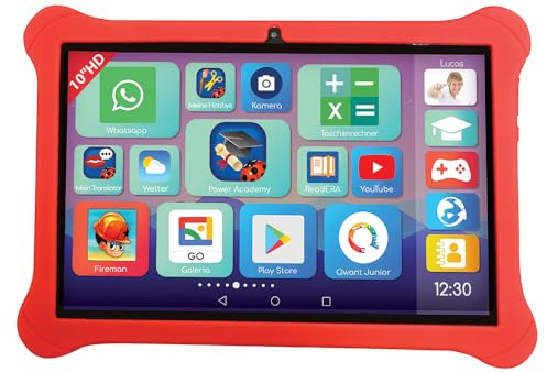 Lexibook, Lexipad 10'', Edutainment-Tablet, Powered by Android™, Entwickelt für die ganze Familie, Bildungs- und Spaßinhalte, Kindersicherung, TLN10DE