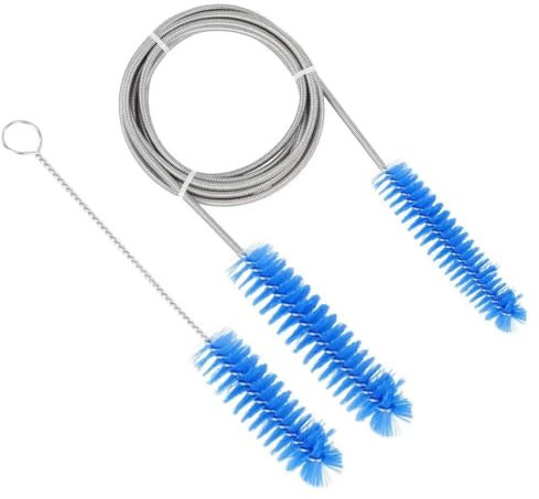 Giyofom Diamètre de la Brosse 15 mm 19 mm - Brosse de Nettoyage pour Tube CPAP - Convient à la Plupart des Types de Tuyaux CPAP (Bleu)