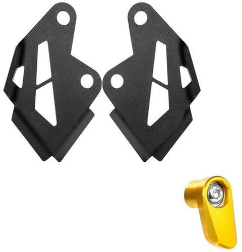 MNEVZX Rear Brake Disc Guard Fit For Kawasaki Z900 Z900RS Z900SE 2017-2024 Motorcycle Front Wheel Disc Brake Caliper Cover Protection Guard(1 Set-Gold)