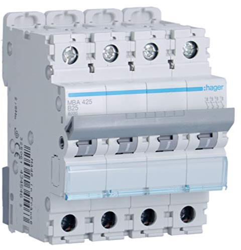 Int.aut.serie MBA 4P 25A B-6/10kA