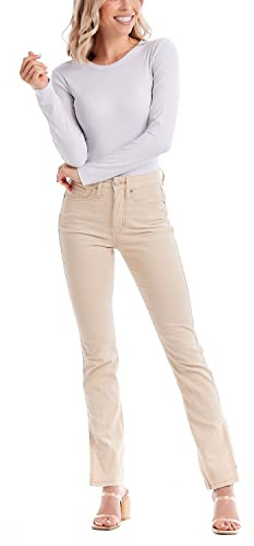 Mud Pie Women's Felix Corduroy Jeans, Cream, Medium