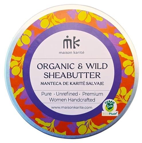 Maison Karité - Manteca Pura de Karité Salvaje Ecológica | 100% Artesana | Hidratación, Protección y Cuidado Intensivo (30ml, Manteca Pura Karité 30ml)
