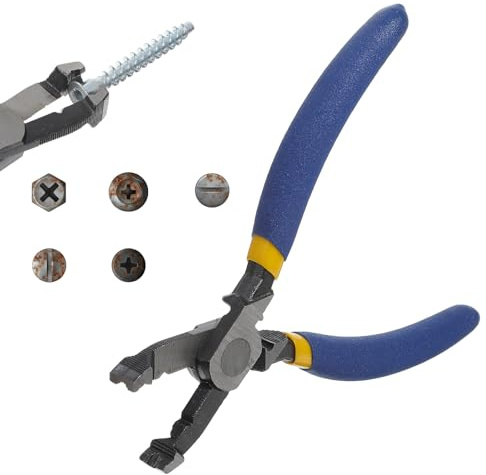 Pince combinée multifonction, extracteur de vis, pince universelle avec rainures verticales pour desserrer rapidement les vis endommagées pour la maison, l'atelier