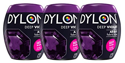 New Dylon Maschinenfärbemittel, 350 g, Dunkelviolett, 3 Stück