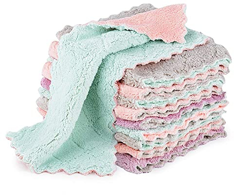 MEJOSER Pack de 10 Trapos Cocina Paños Pequeños Cocina para Limpiar Bayetas de Limpieza 26 x 15cm