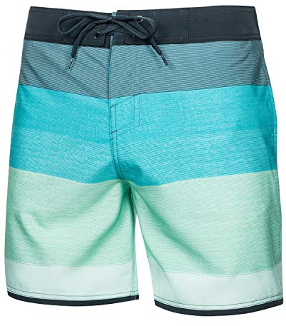Aqua Speed Schwimmshorts Männer + gratis eBook | Badehose Herren | Badeshorts | Mens Swimwear | Badebekleidung | H.Blau H.Grün | Gr. M | Nolan