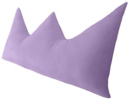 Peachwell Large Crown Backrest Positioning Support Pillow Bed Rest Cushion Headboard Pillow with Removable Cover for Reading Relaxing Using Laptop and Phone (Purple, California King: 71 x 27 inches)