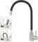 Mursche Wasserhahn K체che Schwarz K체chenarmatur: Hochdruck Armatur mit Schlauch Ausziehbar Sp체ltischarmatur Flexibler K체chenhahn 360째 Drehbar Mischbatterie Edelstahl mit Wasserspar Perlator