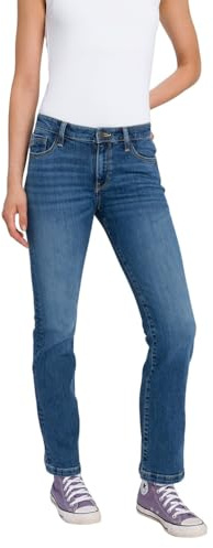 Cross jeans dam jeans Lauren – Bootcut – blå – blå – använd W27-W34 stretch, Blå använd 023, 32W / 30L