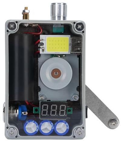 Générateur à Manivelle, Chargeur USB Portable D'urgence Avec Lampe Cob Et Briquet Banque D'énergie Compacte De Survie, Chargeur De Téléphone Pour Le Camping En Plein Air