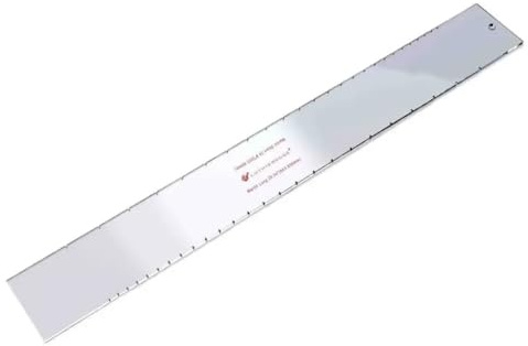 Saitenabstandslineal, Edelstahl-Saiten-Entfernungsskala, einfach zu bedienendes Gitarrenbauer-Werkzeug, für Gitarre, Bass, Mandoline, Banjo (17-3, 32 und 20-1 8)
