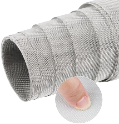 Stainless Steel Woven Wire Mesh Roll, 60 Mesh, 30x210cm for Air Brick Covers, Rodent Proof Vent Mesh, Insect Screen, Window and Garden Use