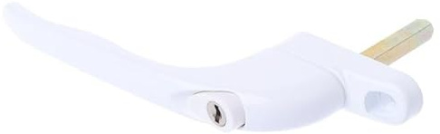 Manilla Ventana Manija de ventana universal blanca - Bloqueo con llave for doble acristalamiento