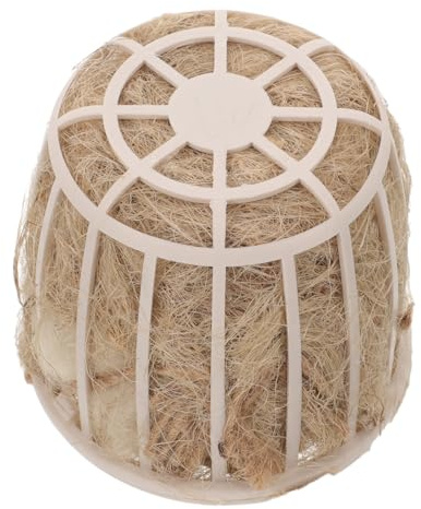 VICASKY Nid pour Oiseaux en Jute Naturel et Plastique, Bassin D’éclosion Suspendu, Taille Moyenne, pour Cage D’Oiseaux, Adapté aux Perroquets et Pinsons, Accessoires pour Animaux