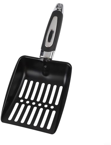 Pala per cenere da camino, paletta per cenere per camino, per una rimozione efficiente della cenere, paletta per carbone, strumenti per camino, paletta in metallo (nero)