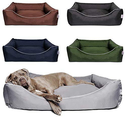 Tante Hilde Hundebett Norderney XXXL (120x90x25) Blau – Waschbar, Robust und Gemütliches Hundebett & Hundekorb in Verschiedenen Größen – Ideal für große Hunde z.B. Schäferhund, Ridgeback