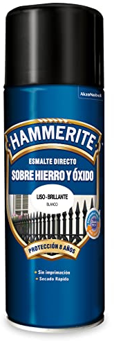 Hammerite Sprays de pintura, Blanco, 400 ml (Paquete de 1)