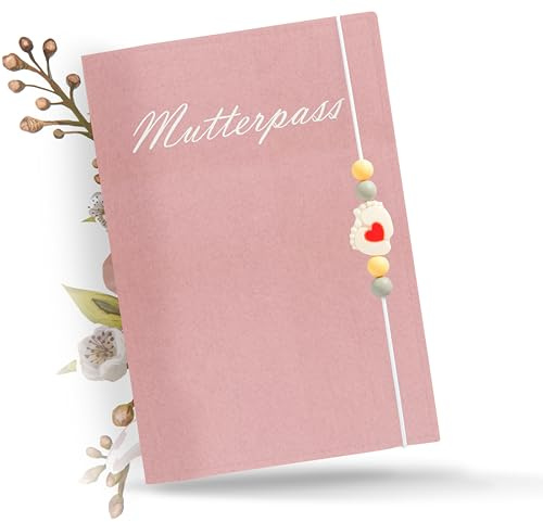 ONE+PLUS Custodia per libretto della mamma e libretto a U – regalo gravidanza – sostenibile & fatto a mano – organizzatore per immagini ultrasoniche