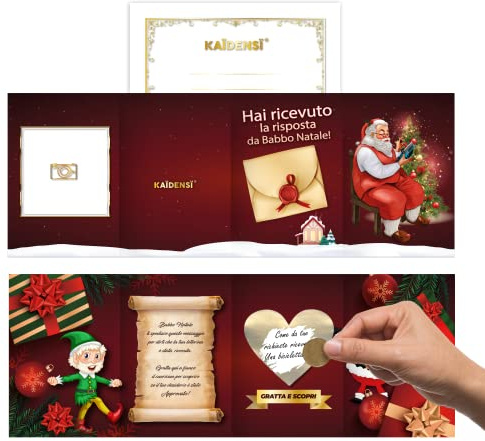 Anpassad skrapkort från Santa Claus - Original Christmas Gift Idé – Julklapp Skyskrapkort - Original Baby Gåvor Idéer