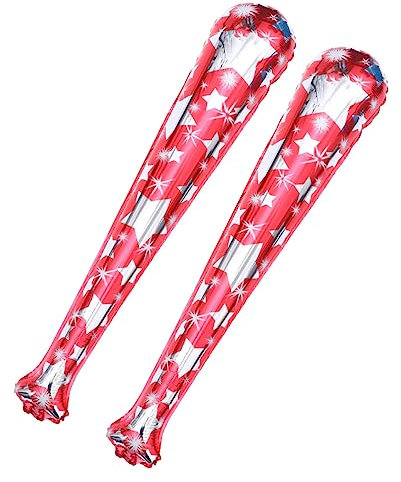 Toddmomy 20 STK Hochzeitsballons Folienballons Bam Bam Jubelstöcke Cheerleader-stöcke Cheerleader-donnerstöcke Aufblasbare Jubelstöcke Bam Bam Donnerstöcke Geschenk Teig Aluminiumfolie Kind