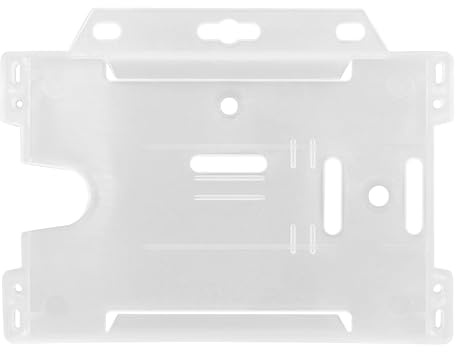 RAYLU PAPER - Custodia per carte d'identità in plastica rigida, porta carte di credito trasparente, custodia protettiva impermeabile (54x85)